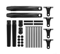 Yhenlovtt Parafanghi per bicicletta, set anteriore da strada e posteriore, per mountain bike estesa con copertura variabile Mad Fit larghezza del pneumatico inferiore a 38 mm (1 pz)