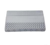 Yhenlovtt Paraspruzzi in silicone per lavello con ventose, 50 x 10 cm, deflettore d'acqua per bordo del lavello della cucina, per evitare schizzi d'acqua quando c'era (grigio)