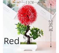 Yhenlovtt Pianta artificiale di pesce rosso in vaso, fiore finto realistico per decorazione domestica, scrivania e interni, design a forma di S, bassa manutenzione, per un plasma durevole (tramonto