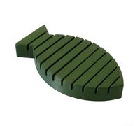 Yhenlovtt Piume d'anatra e altri blocchi di piume di plastica verde/giallo/blu/marrone, gadget per legare mosche e piume pieghevoli (verde)