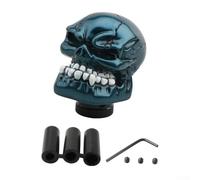 Yhenlovtt Pomello del cambio a forma di teschio per auto, in materiale ABS resistente con design unico a teschio per cambio manuale, adatto per la maggior parte dei veicoli di aggiornamento interno