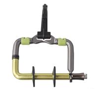 Yhenlovtt Porta lenza da pesca a mosca in lega di alluminio, organizer con manicotto luminoso e scanalatura autofilettante, per gilet e pesca a mosca secca (giallo)