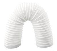 Yhenlovtt Prolunga per tubo di scarico del condizionatore d'aria, 13/15 cm (130/150 mm), per unità CA portatili, lunghezza regolabile da 32 a 200 cm, in PVC bianco con rinforzo in filo di acciaio (15