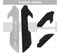 Yhenlovtt Protezione per fodero della catena in silicone, confezione da 2, cuscinetti protettivi per telaio in gomma nera per bici da strada e MTB, forcella posteriore antigraffio, set di cuscinetti