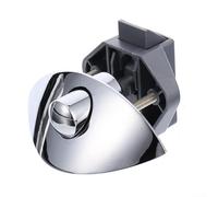 Yhenlovtt Pulsante di chiusura a mezza luna da 14-16 mm, in lega di zinco e base in nylon, per roulotte, camper, barca, yacht, rimorchio, armadietto, porta cassetto (argento)