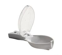 Yhenlovtt Raschietto per la rimozione delle squame di pesce per funzioni domestiche, 16 x 5 cm, in plastica, strumento per scalare i pesci con copertura spazzola verde per una facile pulizia appendere