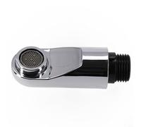 Yhenlovtt Rubinetto per lavabo da cucina con doccetta estraibile a doppia giunzione per tubi standard a mezzo Ips Soffione spray argento ABS
