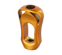 Yhenlovtt Ruota girevole da 27 mm, scala 36 x 21 mm, manico con mulinello Re, compatibile con pillole Dbrand, impugnatura in fibra di carbonio, per pesca Daiwa (giallo dorato)