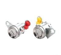 Yhenlovtt Set cilindro serratura porta con chiavi per Corolla 1993-1997 Compatibile con 69051-12340 69052-12360 Serratura di accensione anteriore sinistra e destra in lega di alluminio