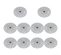 Yhenlovtt Set di 12 rialzi per piante da 2,5 cm con vasi, per interni ed esterni, con base in ABS resistente, design pre-dentellato, per una semplice personalizzazione, aumenta il drenaggio Plus