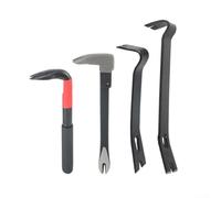 Yhenlovtt Set di 4 leve di leva per unghie, multi piatto, per decorazioni domestiche, lavorazione del legno, 22,9 cm + 22,9 cm + 25,4 cm + 38,1 cm, acciaio al manganese 45 temprato, ergonomico