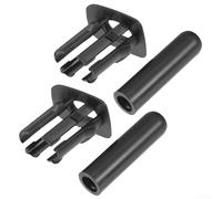Yhenlovtt Set di 4 pomelli neri per serratura interna della portiera posteriore, set di tappi di ricambio per serie 5 F10 F18 E39, in plastica resistente, compatibili con perni di rivestimento delle