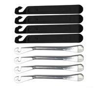 Yhenlovtt Set di 8 leve per pneumatici da bicicletta con 4 cucchiai in acciaio e 4 ABS per pneumatici, 150 mm, strumento per la rimozione dei pneumatici della bicicletta per strada per bici, mountain