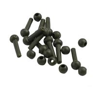 Yhenlovtt Set di accessori per elicotteri per pesca alla carpa, in gel, antitangle con perline Heli, diametro 3 mm, componenti in gomma per silice (verde)