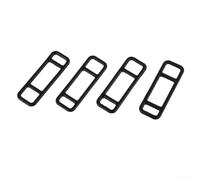 Yhenlovtt Set di cinghie di montaggio in silicone per luce bicicletta, kit di montaggio della pompa per luci, borraccia, 4 elastici per lampada da bicicletta, cronometro (A)