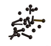 Yhenlovtt Set di componenti per elicotteri per carpe, con perline in gomma Heli e antitangle sicuro, diametro 3 mm, gel di silice per accessori (marrone)