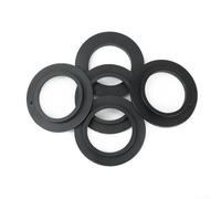 Yhenlovtt Set di guarnizioni in gomma per filtro del lavello della cucina, 78-83 mm, nere, flessibili, guarnizioni di ricambio per cestelli di scarico, 5 pezzi (per 78 79 80 mm)