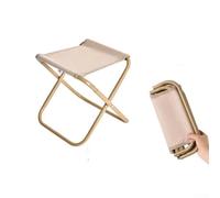 Yhenlovtt Sgabello pieghevole leggero per campeggio, escursionismo, pesca, portatile, compatto, per esterni, con borsa per il trasporto, 26 x 24 x 24 cm, più 29 x 31 x 25 cm, carbonio S (KAKI B)