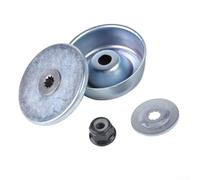 Yhenlovtt Sinistra Testa Dell'ingranaggio Lama Per Fs200 Set Avere Collare Dado Più Rider Piastra Sostituzione Fs120 Fissaggio Fs250 Decespugliatore Metallo M10x1 per Filettatura 4pcs