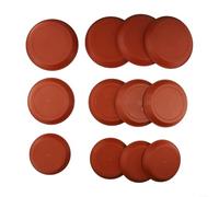 Yhenlovtt Sottovaso per piante, confezione da 12 vassoi rotondi in plastica per acqua, dimensioni 14 cm, 17 cm, 19 cm, proteggono le superfici dai danni causati dall'acqua, per uso interno ed esterno