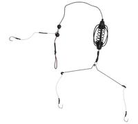 Yhenlovtt Springstyle - Gabbia per pesca alla carpa, con lenza Pe Plus Lenza per esche compatibili, in metallo, 15 g, 40 g, colore: nero (25 G)