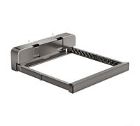 Yhenlovtt Stendibiancheria telescopico con ventosa, pieghevole, montaggio a parete, per bagno o balcone, soluzione salvaspazio