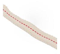 Yhenlovtt Stoppino piatto in cotone per lampada a cherosene e lanterna, stoppino di ricambio durevole per bruciatore a olio, realizzato in cotone assorbente, compatibile con Sp(1,5 cm x 1 m)