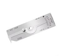 Yhenlovtt Strumento di misurazione metrico di profondità della saldatura dell'acciaio inossidabile con la scala incisa per l'ispezione accurata del sottosquadro, degli angoli della scanalatura e