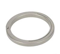 Yhenlovtt Struttura a spinta compatibile, resistente con anello portachiavi laterale per chiavi, bordo liscio in lega con portachiavi, accessorio leggero (32 mm)