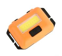 Yhenlovtt Super leggero LED COB faro Mini torcia per la bici running sport lampada frontale (arancione)