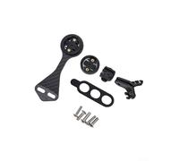 Yhenlovtt Supporto in fibra di carbonio per computer da bicicletta e dispositivi GPS con supporto per luce per lampade di diametro 25 mm - adatto alla maggior parte dei manici F12 F