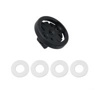 Yhenlovtt Supporto per computer da bici per Brompton, compatibile con contachilometri GPS Garmin, lega di alluminio e staffa ABS, nero, design leggero per ciclismo