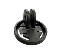Yhenlovtt Supporto per computer da bici per dispositivi a quarto di giro compatibile con supporti standard per luci da bicicletta Adattatore ABS nero per Cyc (A)