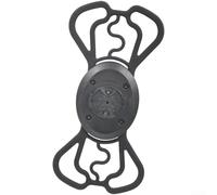 Yhenlovtt Supporto per computer e telefono, per Garmin e manubrio in silicone nylon con base, fissaggio a cinghia antiurto, per smartphone da 4,7 a 6,9 pollici (A)