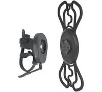 Yhenlovtt Supporto per computer e telefono, per Garmin e manubrio in silicone nylon con base, fissaggio a cinghia antiurto, per smartphone da 4,7 a 6,9 pollici (C)