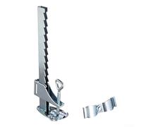 Yhenlovtt Supporto per ombrellone da balcone zincato sicuro per ponte o clip in acciaio, adatto per staffa verticale da 32 mm, tubi orizzontali da 25 mm, morsetto resistente alle intemperie parasole