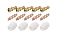 Yhenlovtt Supporto per punta del diffusore per punte di contatto, set da 14 pezzi per 24KD MIG 0 8 mm, parti di ricambio per operazioni di saldatura efficienti