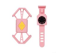 Yhenlovtt Supporto per smartphone per biciclette con struttura scavata per un tocco reale ai comandi e alle porte (rosa)