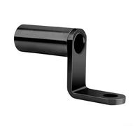 Yhenlovtt Supporto per specchietto retrovisore per moto, in lega di alluminio CNC, staffa di supporto per telefono, GPS, voltmetro, fari e fari retrovisori ATV e scooter (nero)