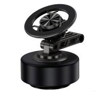 Yhenlovtt Supporto per telefono da auto con ventosa a vuoto, supporto rotante regolabile per la maggior parte degli smartphone, supporto per cruscotto in lega di zinco per auto, colore nero