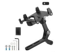 Yhenlovtt Supporto per telefono da bici in alluminio per smartphone da 4,7-7 pollici, compatibile con manubri di bici da strada, adatto a dispositivi di larghezza 55-100 mm con bulloni di montaggio