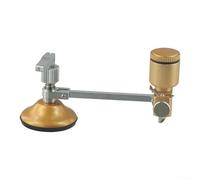 Yhenlovtt Tagliavetro con ventosa per taglio circolare, gamma di diametro 7-40 cm, righello 200 mm/400 mm, struttura in lega e gomma, uso con olio da taglio (400 mm)