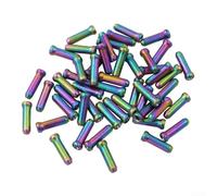 Yhenlovtt Tappi terminali per cavi in filo di alluminio per bicicletta, 20 oltre 30 pezzi, in lega, per freno e ingranaggi, anti-corrosione, installazione semplice a crimpare (20 pezzi)