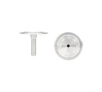 Yhenlovtt Tappo superiore per cuffia per bicicletta, in alluminio CNC, per mountain bike, forcella da 31,8 mm, antipolvere, leggero, parti anteriori (argento)