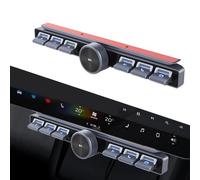 Yhenlovtt Telecomando multimediale con pulsante, controller LED per auto, materiale ABS, montaggio su volante, adatto per lettore DVD di navigazione auto, nero