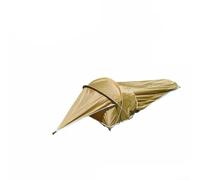 Yhenlovtt Tenda ultraleggera singola con pali in alluminio - impermeabile 210d Oxford Base Pu3000/4000 resistente agli agenti atmosferici per escursionismo campeggio zaino in spalla (verde) (marrone)