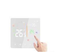 Yhenlovtt Termostato Wifi per sistemi di riscaldamento a pavimento elettrico 16a/3a controller touch screen con programmazione settimanale compatibile con Hydr (bianco 3A)