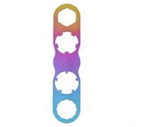 Yhenlovtt Ti Alloy For Bike Pedal Wrench Lightweight Cycling Repair Tool with 4 Hole Options for Easy Installation and Removal Compatible with Look and (Multicolore)