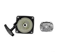 Yhenlovtt Tosaerba per tosaerba a strappo per decespugliatori, montaggio di avviamento, robusto avviamento di ricambio per decespugliatori argentati, tosaerba nero e 8 cm x x con 3 cm
