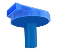Yhenlovtt Ugello di ingresso per piscina, raccordo di ritorno dell'acqua, connettore regolabile a 360 gradi, compatibile con piscine fuori terra (blu + blu)